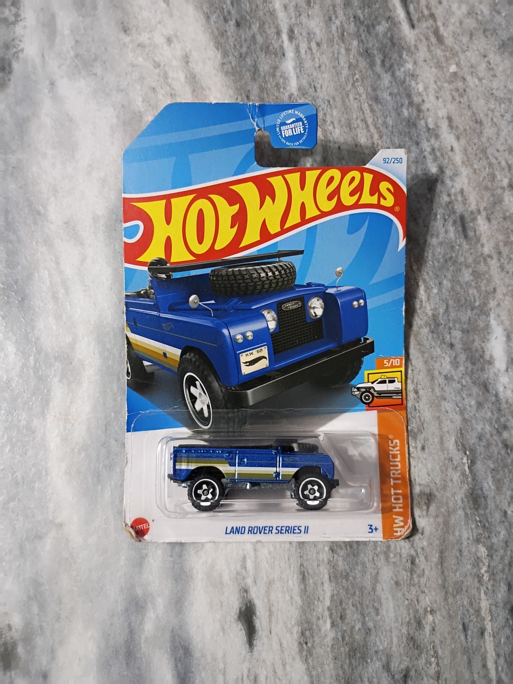 Hot Wheels Land Rover Series II Toy Truck - Blue
